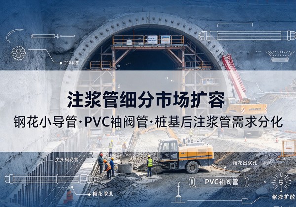 兴仁注浆管细分市场扩容，隧道钢花小导管、PVC 袖阀管、桩基后注浆管需求分化